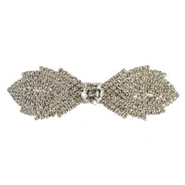 Rhinestones Leaves Casting Barrete Hair Clip