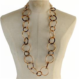 Chain Acrylic Long Necklace