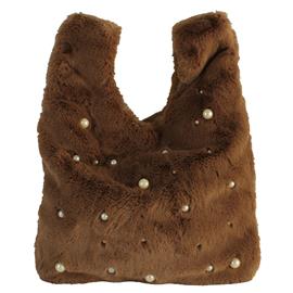 Fashion Fur Pearl Hand Bag