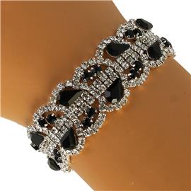 Rhinestone Teardrop Bracelet