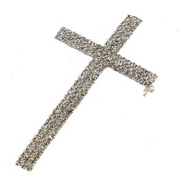 Rhinestones Cross Brooch