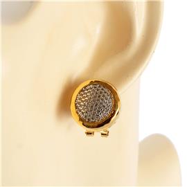 CZ Round Earring