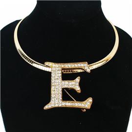 ""Omega Monogram "E" Necklace "