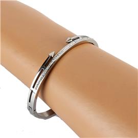 Stainlees Steel Arrow Bangle