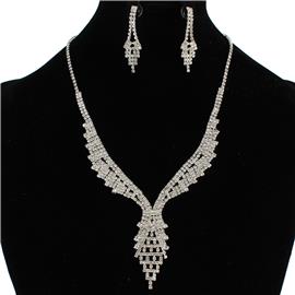 Rhinestones Necklace Set