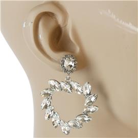 Crystal Dangling Round Earring