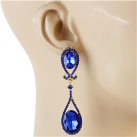 Crystal Tear-Oval Earring