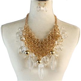 Fashion Chunky Necklace Set