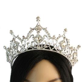 Crystal Metal Square Tiara