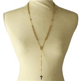 Stainless Steel Rosary Necklace