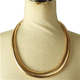 Metal Chain Necklace Set