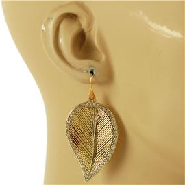 Metal Leaves Earring