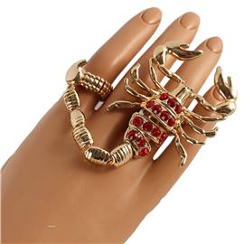 Fashion Scorpion Double Ring