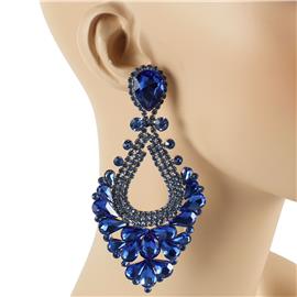 Crystal Teardrop Chandelier Earring