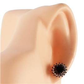 CZ Round Earring