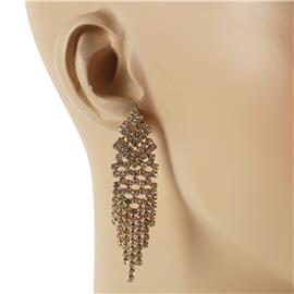 Rhinestones Fringeds Earring