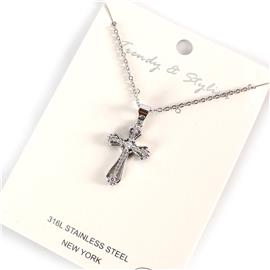 Stainless Steel Pendant Cross Necklace