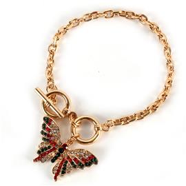 Chain Charm Butterfly Bracelet