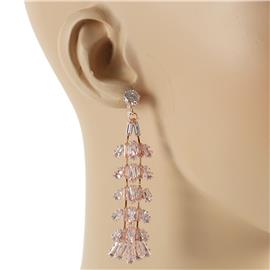 Glass Stones Teardrop Earring