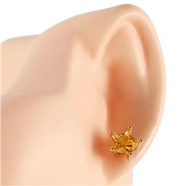 Cubic Zirconia Star Stud Earring