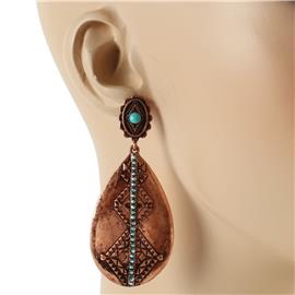 Metal Teardrop Earring