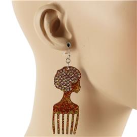 Fashion Acrylic Afro Earring