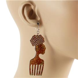 Fashion Acrylic Afro Earring