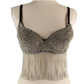 S Rhinestones Bra Top