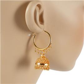 Golden Metal Chandelier Earring