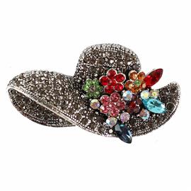 Rhinestone Hat Brooch