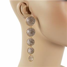 Rhinestones Dangle Earring