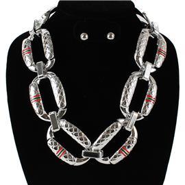 Fashion Link Necklace Set