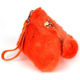 Triangle Faux Fur Handbag