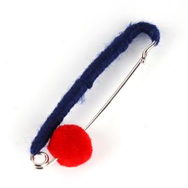 Cord Pom Pom Brooch