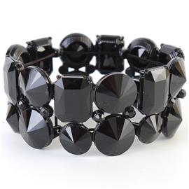 Crystal Square-Round Bracelet