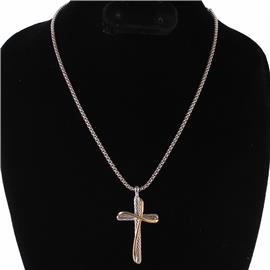 Cross Pendant Necklace Set