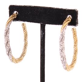 Oval Twist Texture Earring