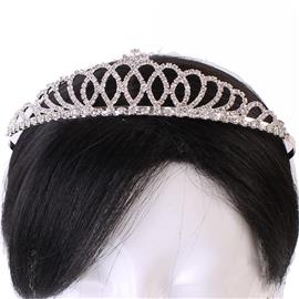 Rhinestones Oval Knot Tiara