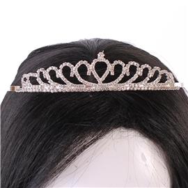 Rhinestone Swirl Tiara