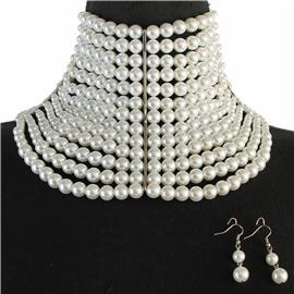 Pearl Fashion Neckace Set