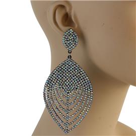 Foam Chandelier Rhinestone Earring