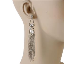 Rhinestone Fringe Earring