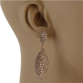 Rhinestones Oval Earring