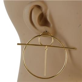 Metal Hoop Earring