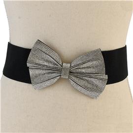 Rhinestones Bow Belt