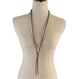 Long Drop Square Necklace Set