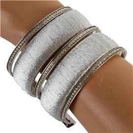 Metal Cord Rhinestones Bangle