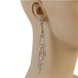 Rhinestones Long Earring