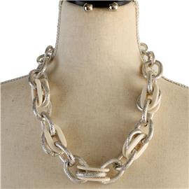 Link Chain Necklace Set