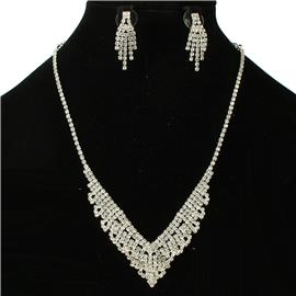 JR Rhinestones Casting Necklace Set